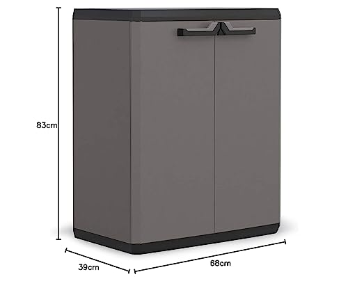 Keter Closet Low Plus, Grey, H x 83.0cm D x 39.0cm W x 68.0cm