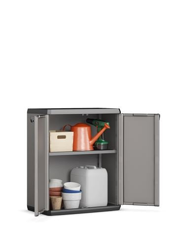 Keter Closet Low Plus, Grey, H x 83.0cm D x 39.0cm W x 68.0cm