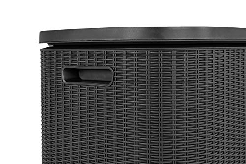 Keter Bevy BAR Cocktail Table, Polypropylene, Anthracite Grey