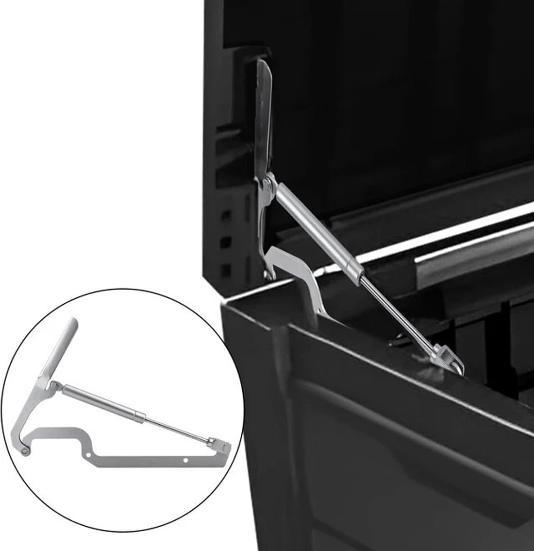 FiTspi Lid Piston Shock Hinge Support Gas Strut 120N for Keter Hinge Store It Out Arc/Max/Ace Storage Box Part, Replacement Parts for Keter Storage