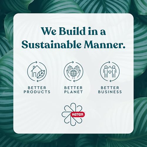 Keter City Brown Resin Deck Box Patio Furniture Pool Accessories and Outdoor Toy Storage