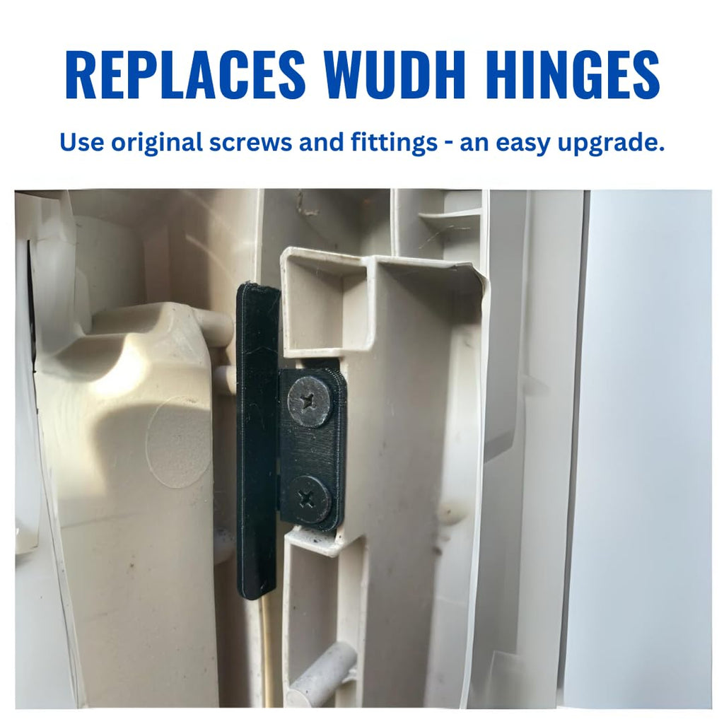 EASYREP 2 Pack Replacement WUDH Hinge for Keter Ultra and Max Store It Out Storage Garden Deck Bin Box