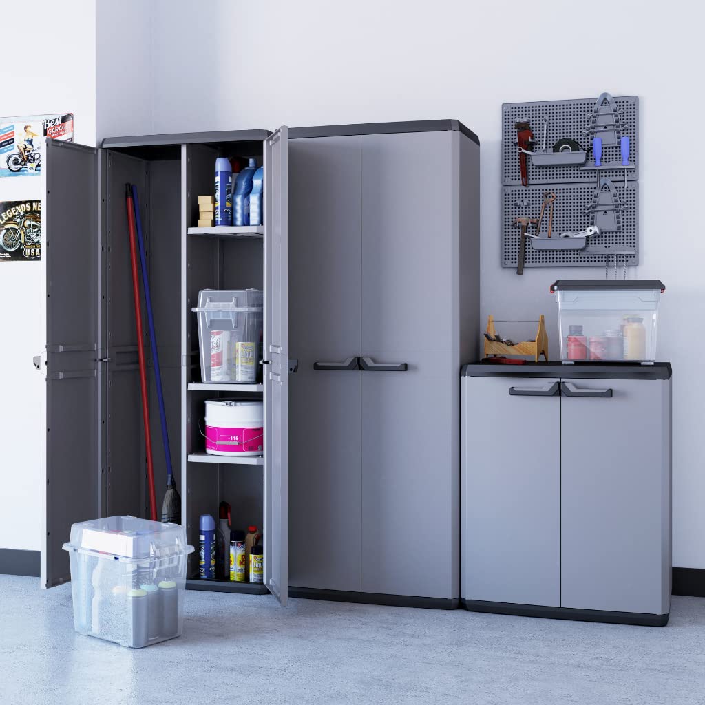 Keter Alto Più Closet, Made of Resin, Grey, 68 x 39 x 166 cm