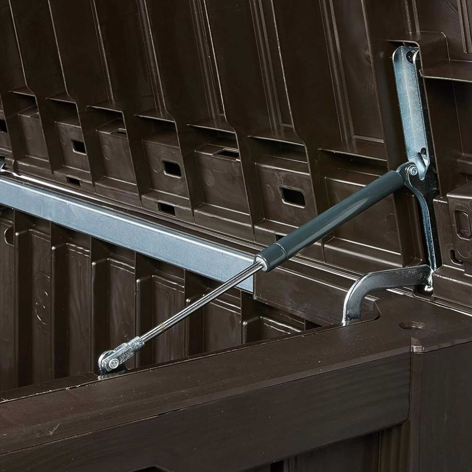 Piston Hinge Gas Strut Compatible With Keter Borneo 416L / Brightwood 454L / Sumatra 511L / Westwood Rockwood 570L Deck Box, SOP Replacement (1)