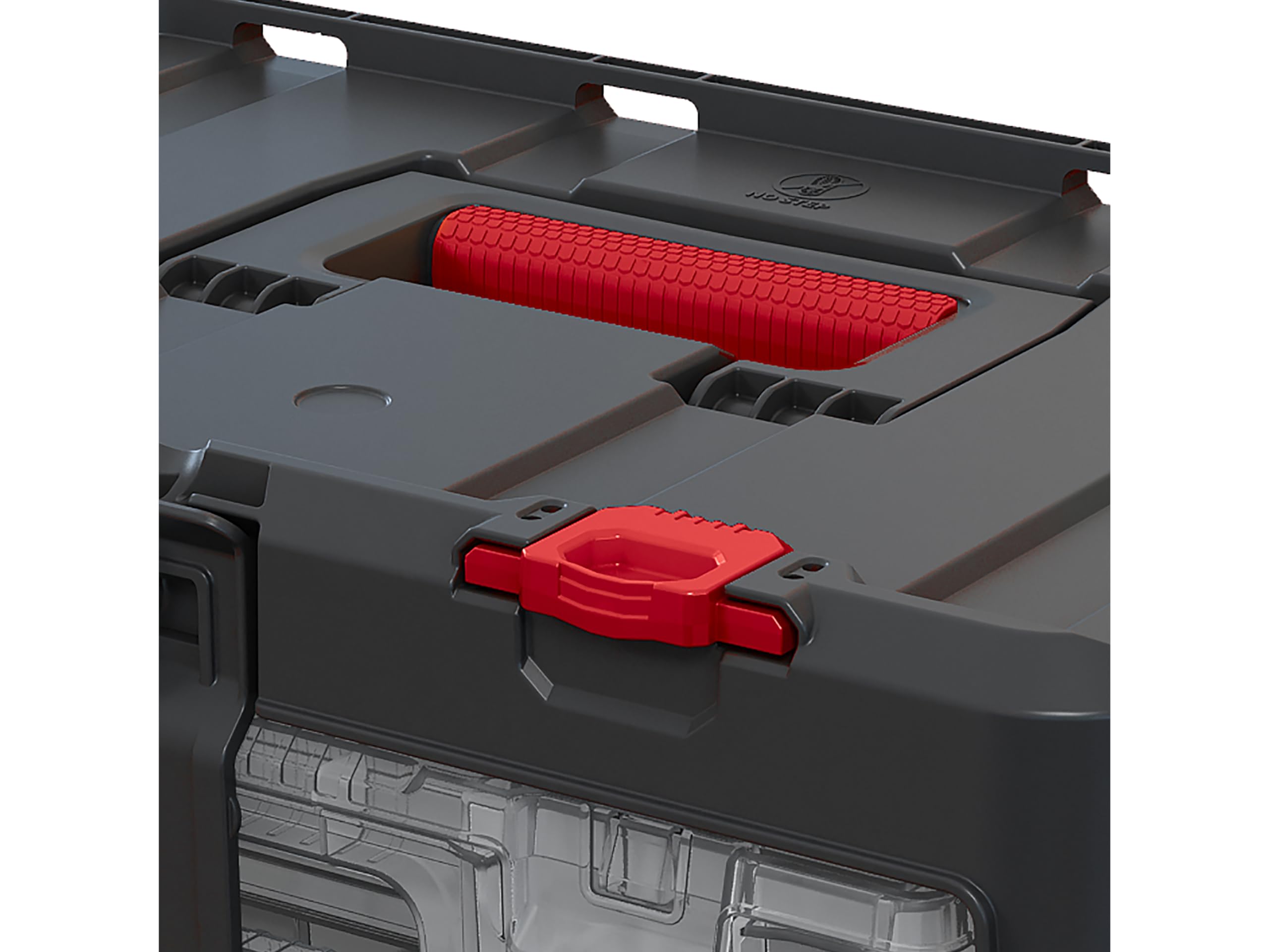 Keter Stack n' Roll Modular DIY 3 Organiser Set, Stackable, Lightweight, Durable, Water Resistant, Black