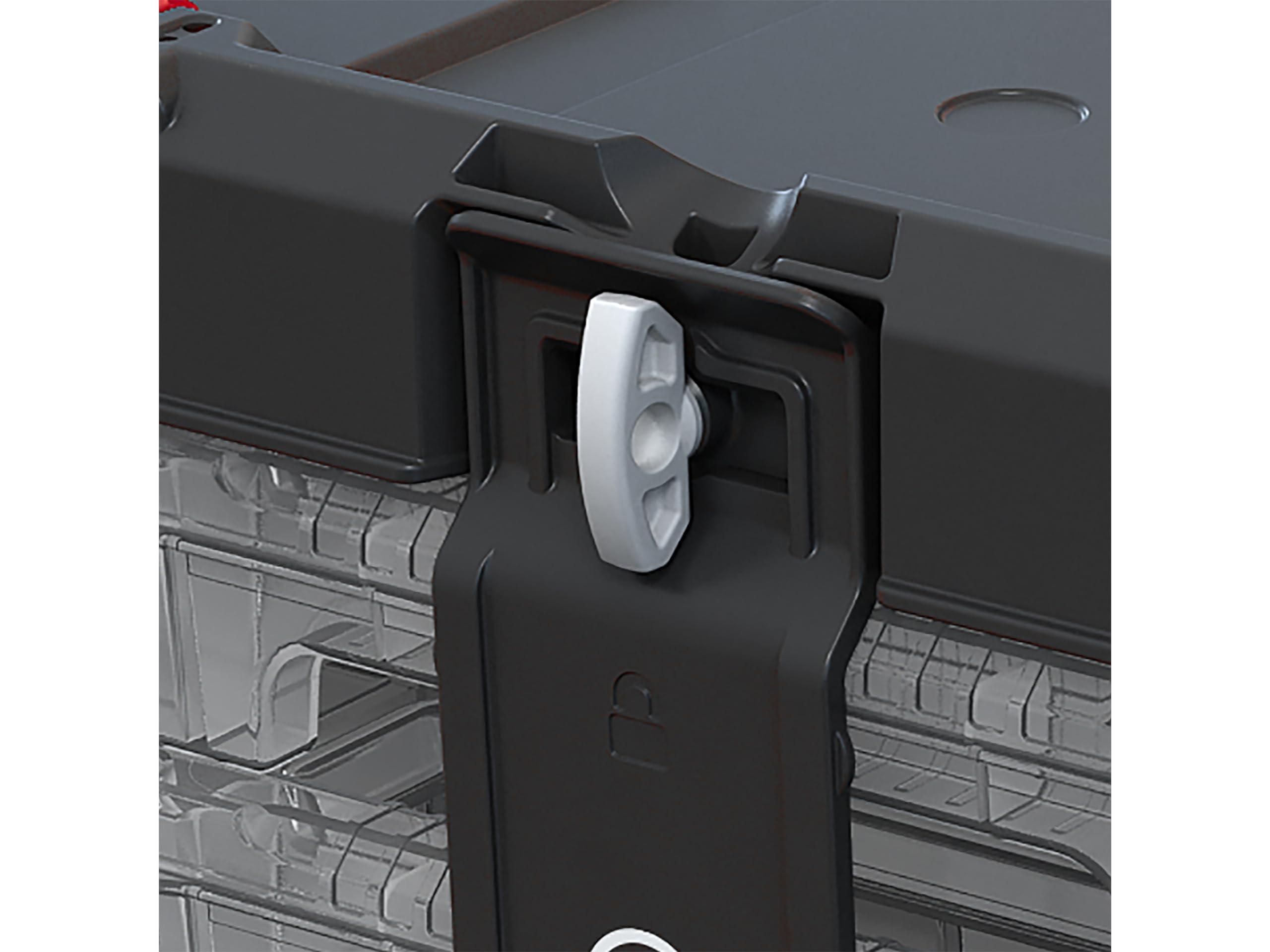 Keter Stack n' Roll Modular DIY 3 Organiser Set, Stackable, Lightweight, Durable, Water Resistant, Black