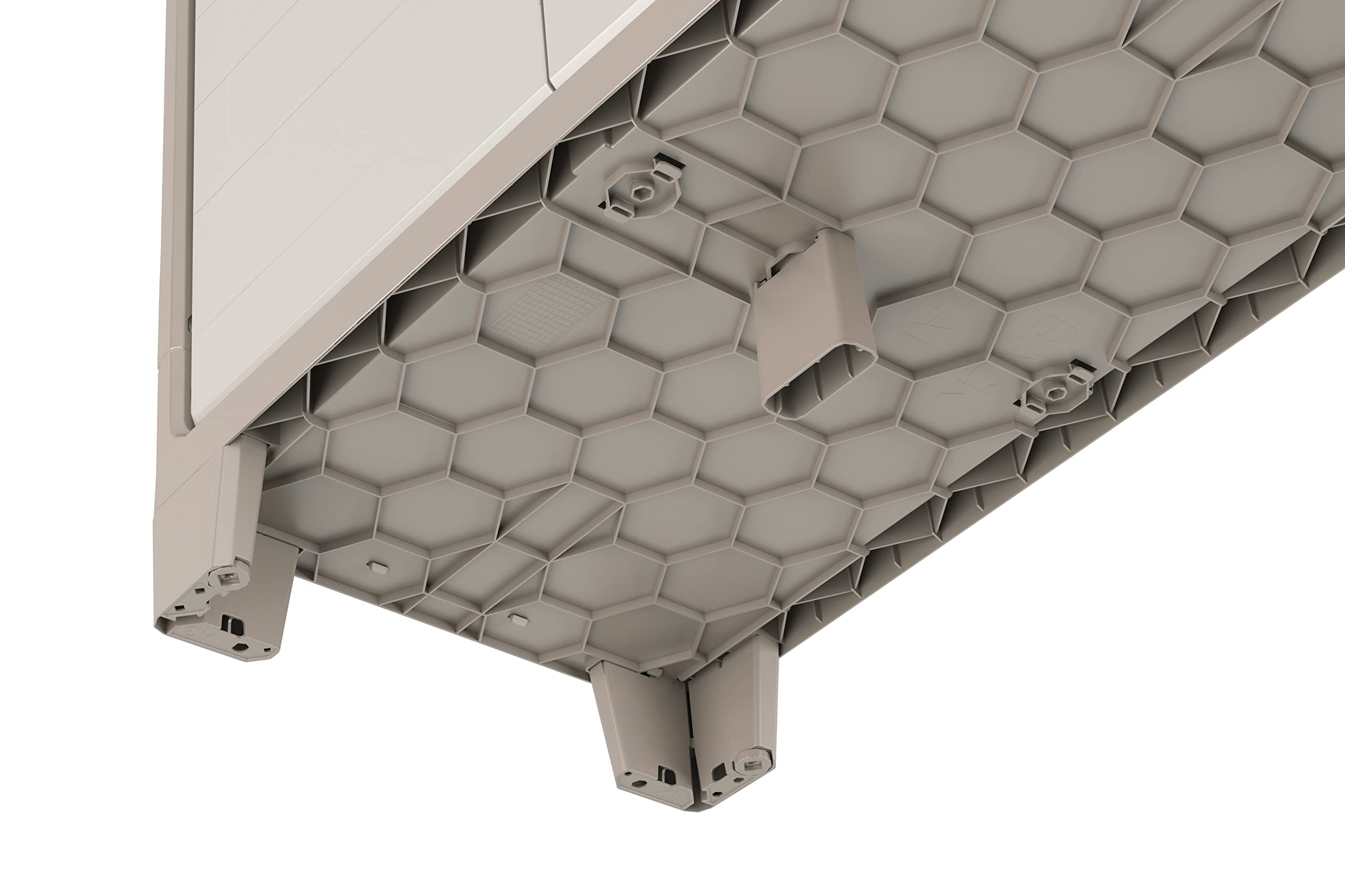 Keter Gulliver High Indoor Garage Utility Multi Purpose Cabinet - Beige/Sand