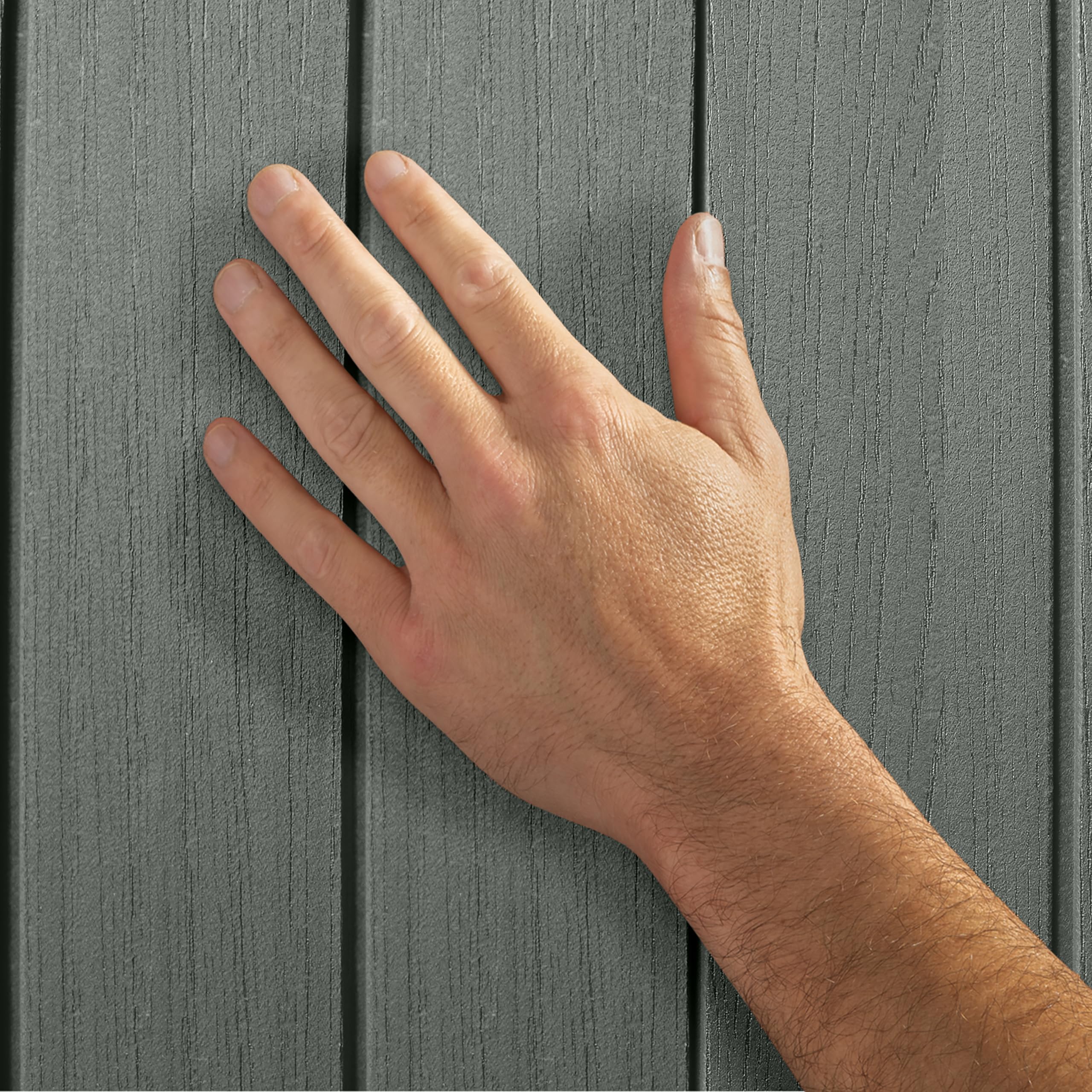 Keter Darwin 6x8ft Outdoor Resin Garden Shed – Green Evotech+ Wood-Look | Waterproof Resin Storage for Tools & Bikes | Double Doors | Lockable | 15 Yr Warranty | Zero Maintenance