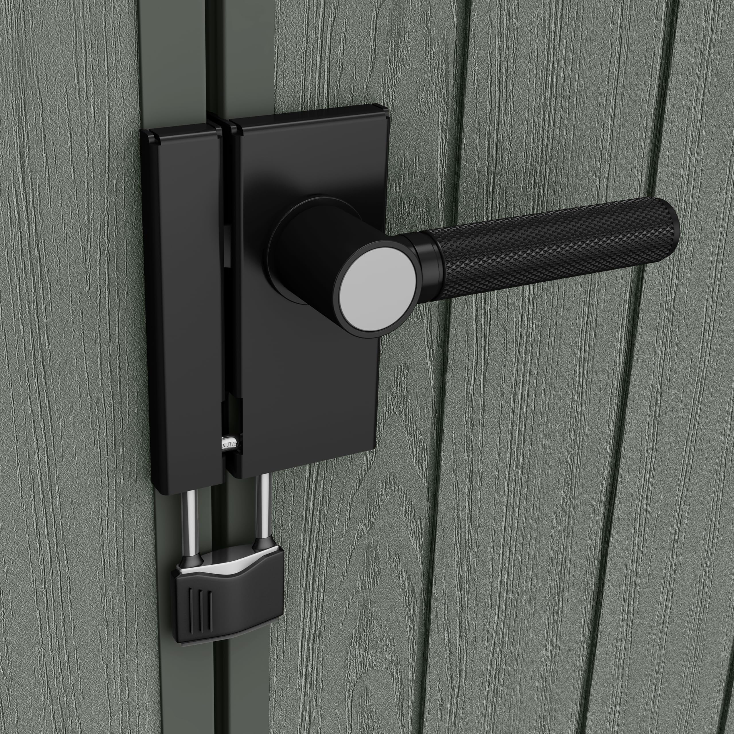 Keter Darwin 6x8ft Outdoor Resin Garden Shed – Green Evotech+ Wood-Look | Waterproof Resin Storage for Tools & Bikes | Double Doors | Lockable | 15 Yr Warranty | Zero Maintenance