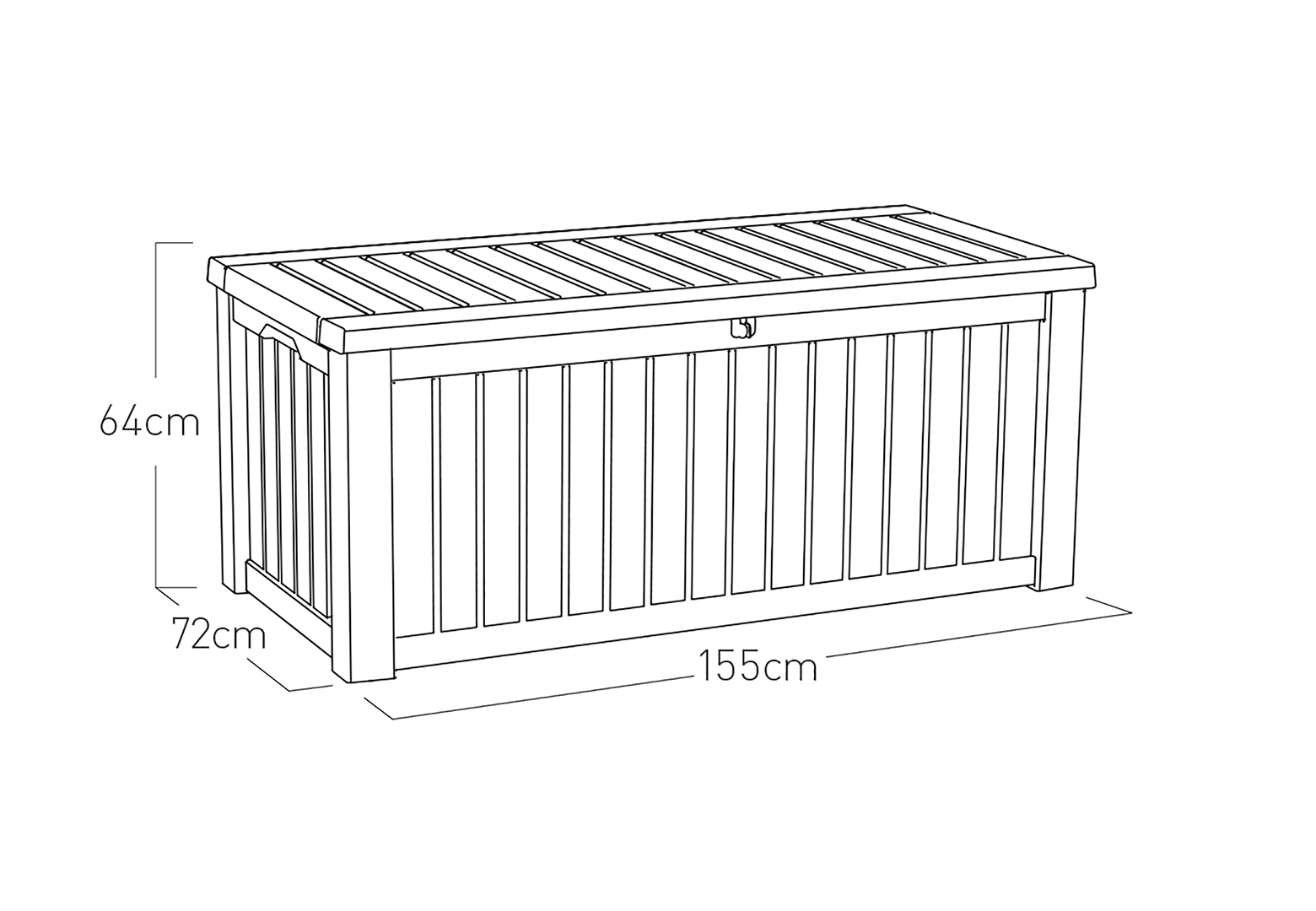 Keter Rockwood Storage Box - Anthracite